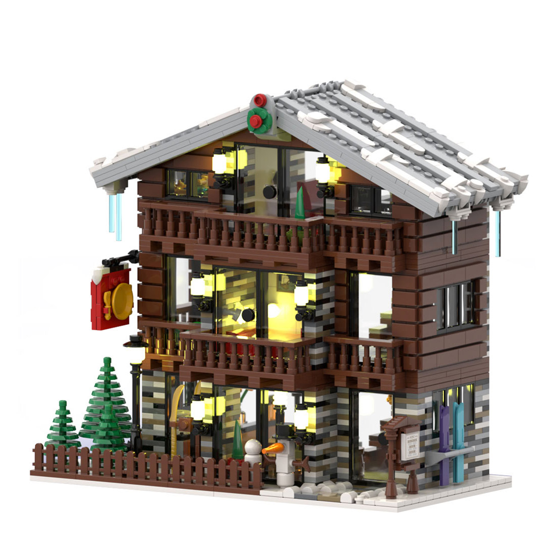 MOC-91029 Winter Village Swiss Restaurant and Hotel