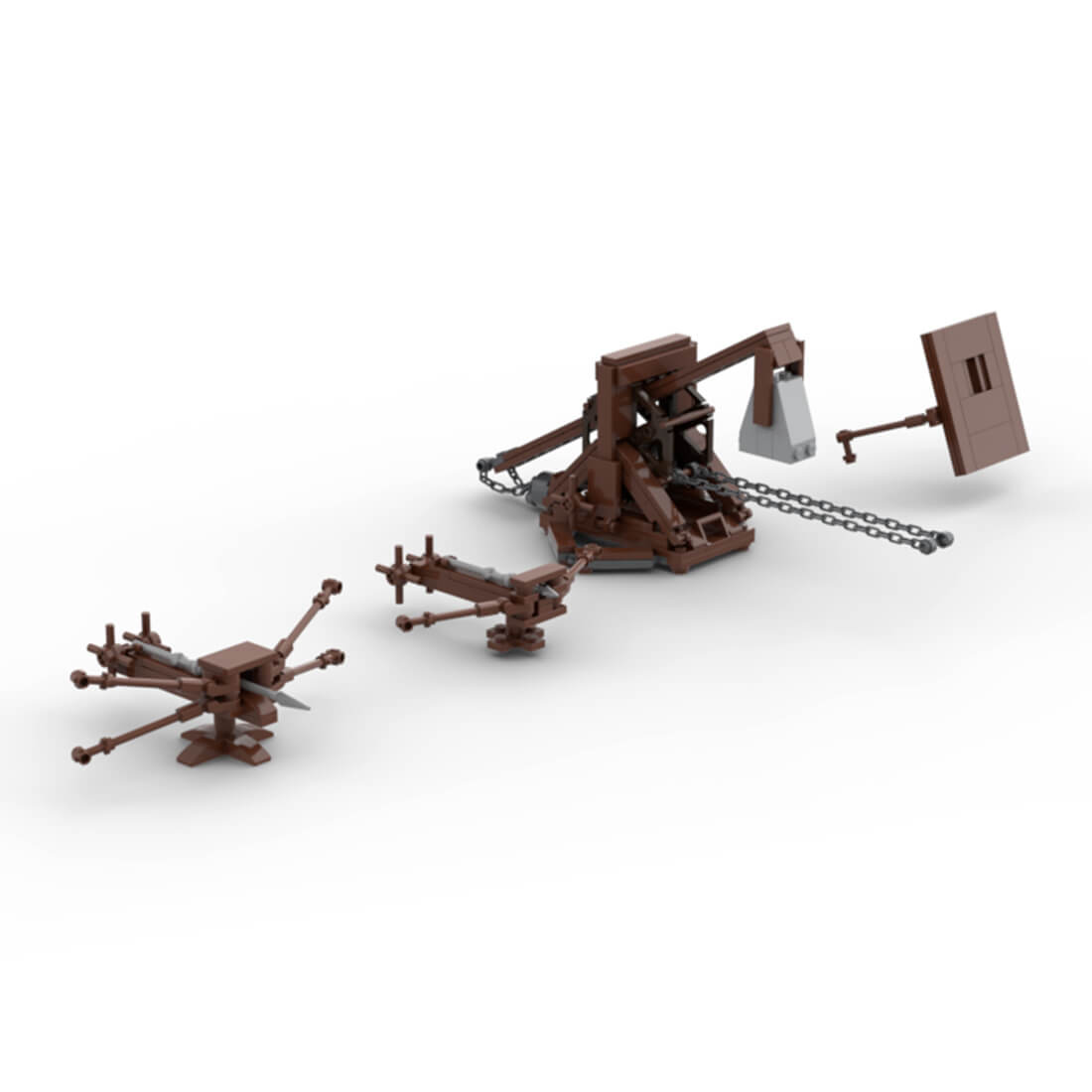 MOC-92691 Medieval Pirate Medieval Weapon Accessories Model(223PCS)