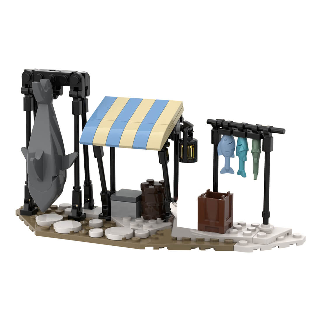 MOC-96254 Medieval Fish Seller（107PCS)
