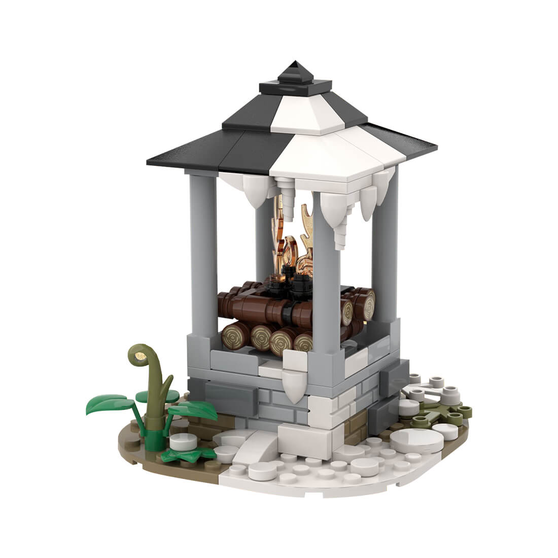 MOC-96361 Medieval Signal Fire(166PCS)