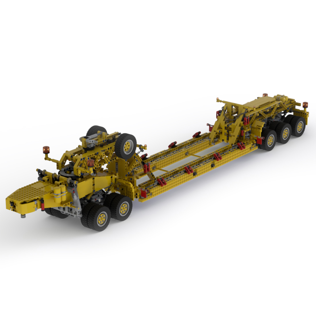 MOC-41089 Technology with Suspension Pallet Car Model (2407PCS)
