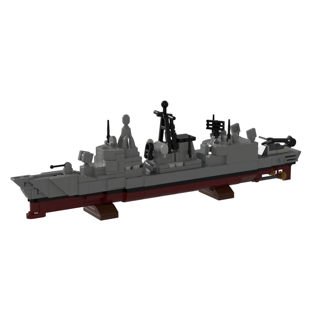 1/485 Scale German Bremen-class Frigate Military Theme Building Blocks Set by building.maritime