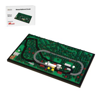 Historic Italian Street Scene Grand Prix Race Track Building Blocks (964PCS) by brickedupcircuits