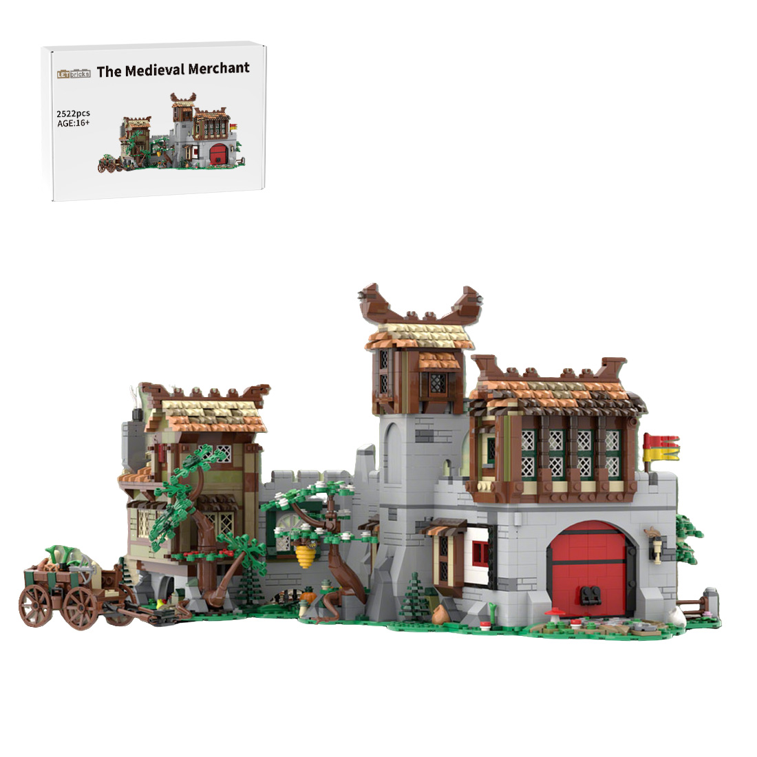 MOC-190214 Medieval Archway Towers Building Blocks Set (2522PCS) by Gr33tje13