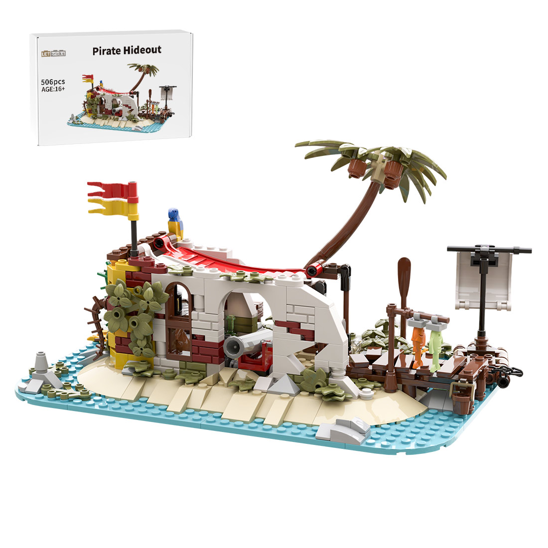 MOC- 195318 Island Hideout Building Blocks Set (506PCS) by MyFirstMOC
