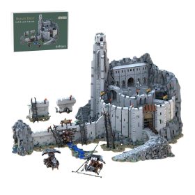 MOC-234842 & MOC-228790 & MOC-234276 Medieval Sci-Fi Film Fortress Valley Scene Helms Deep Building Blocks by Sebastian Brueckner